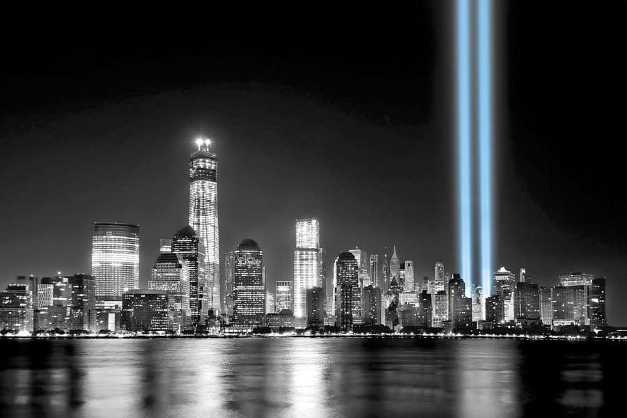 NYCSkyline Blue Lights New York Apologetics