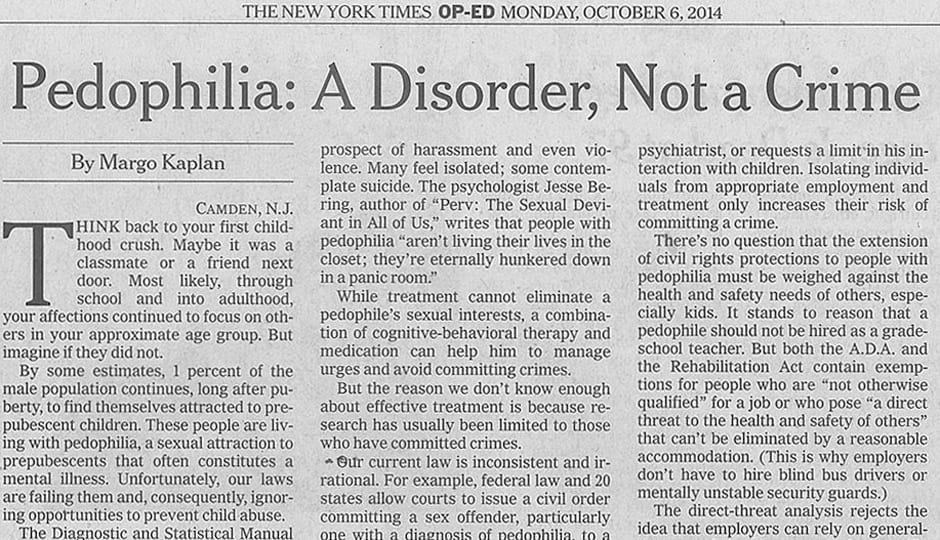 Q&A: Rutgers Law Prof Who Says Pedophilia Is Not a Crime