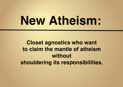 Agnostics Masquerading as “New Atheists”
