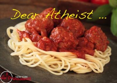 Dear Atheist – Flying Spaghetti Monster?